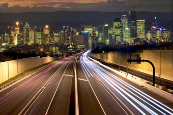 Night Lights Highway Driving